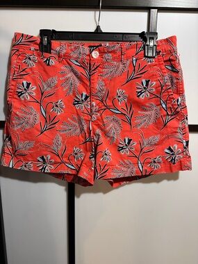 Banana Republic Coral Floral Jean Shorts